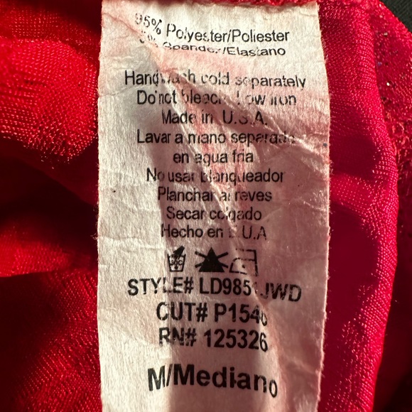 Windsor Red Sequin Mesh Bodycon Mini Dress - Picture 6 of 6